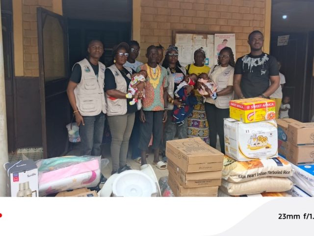 NLA-Liberia Donates Assorted Food and Non-Food Items to Caregivers of Triplets Whose Mother Died During Delivery