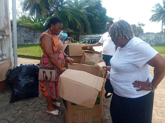 Church of God in Christ Inc., Donates Essential Sanitary Products, standing and wall fans and Clothes to Julue-ta Interim Care Center Through NLA