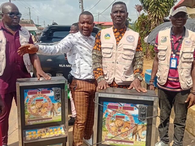 NLA Continues Raids on Illegal Mini Slot Machines in Montserrado as Part of Nationwide Crackdown on Proliferation and Under-Aged Gambling.